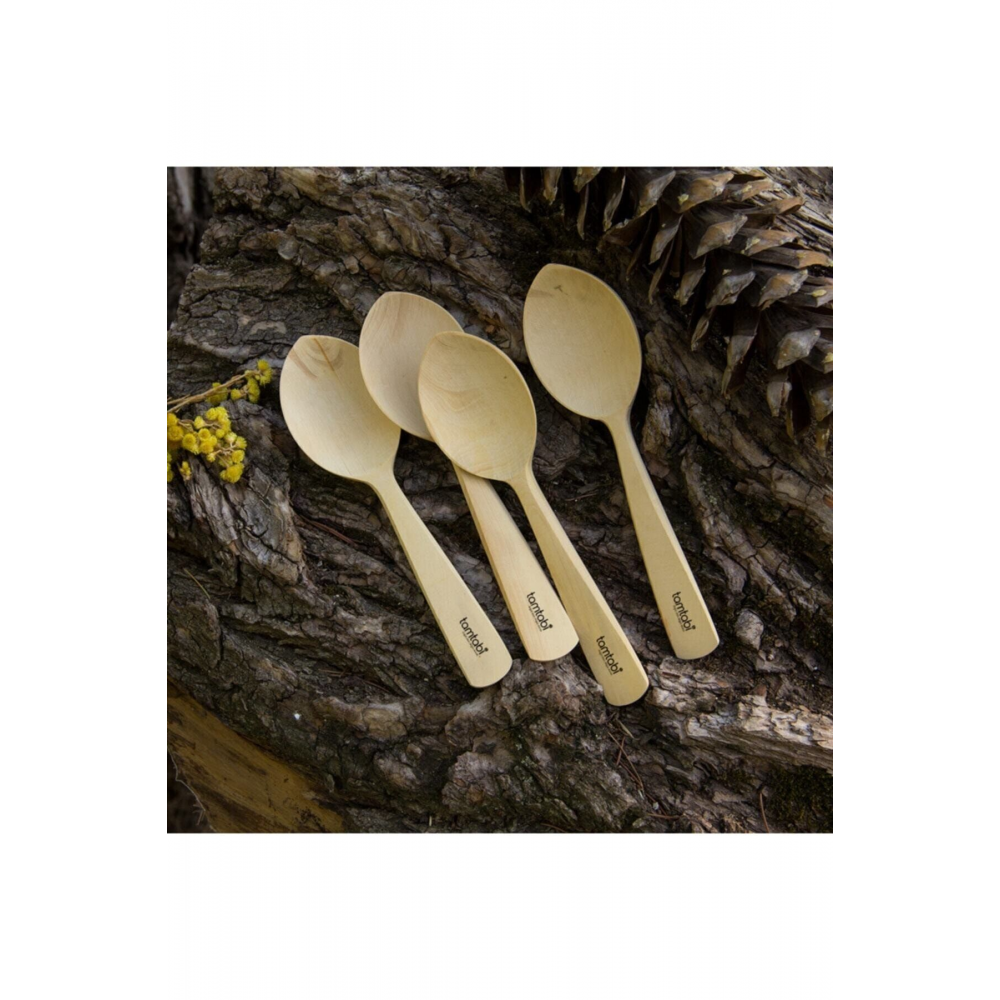 4 Adet Hakiki Şimşir Oyun Kaşığı