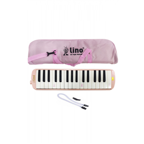 Melodika 32 Tuşlu Bez Çantalı Pastel Pembe Melodika