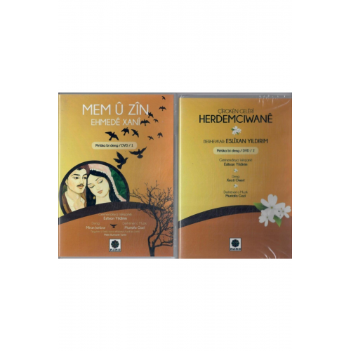 2 Adet Set :mem Ü Zin Pirtüka Bi Deng/dvd 1 / Çiroken Geleri Herdemcıwane Dvd 2