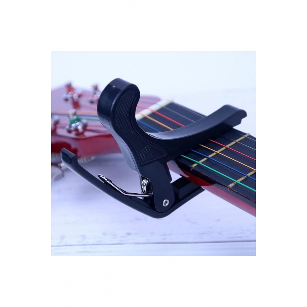 Kaliteli Metal Gitar Bağlama Saz Kaposu - Capo Kelepçe & Sağlam Metal