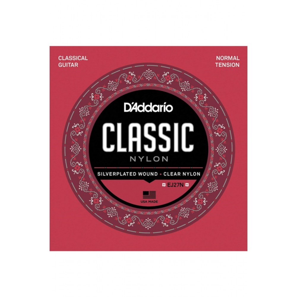 D'addario Ej27n Normal Tansion Klasik Gitar Teli Ve Pena Ej27n