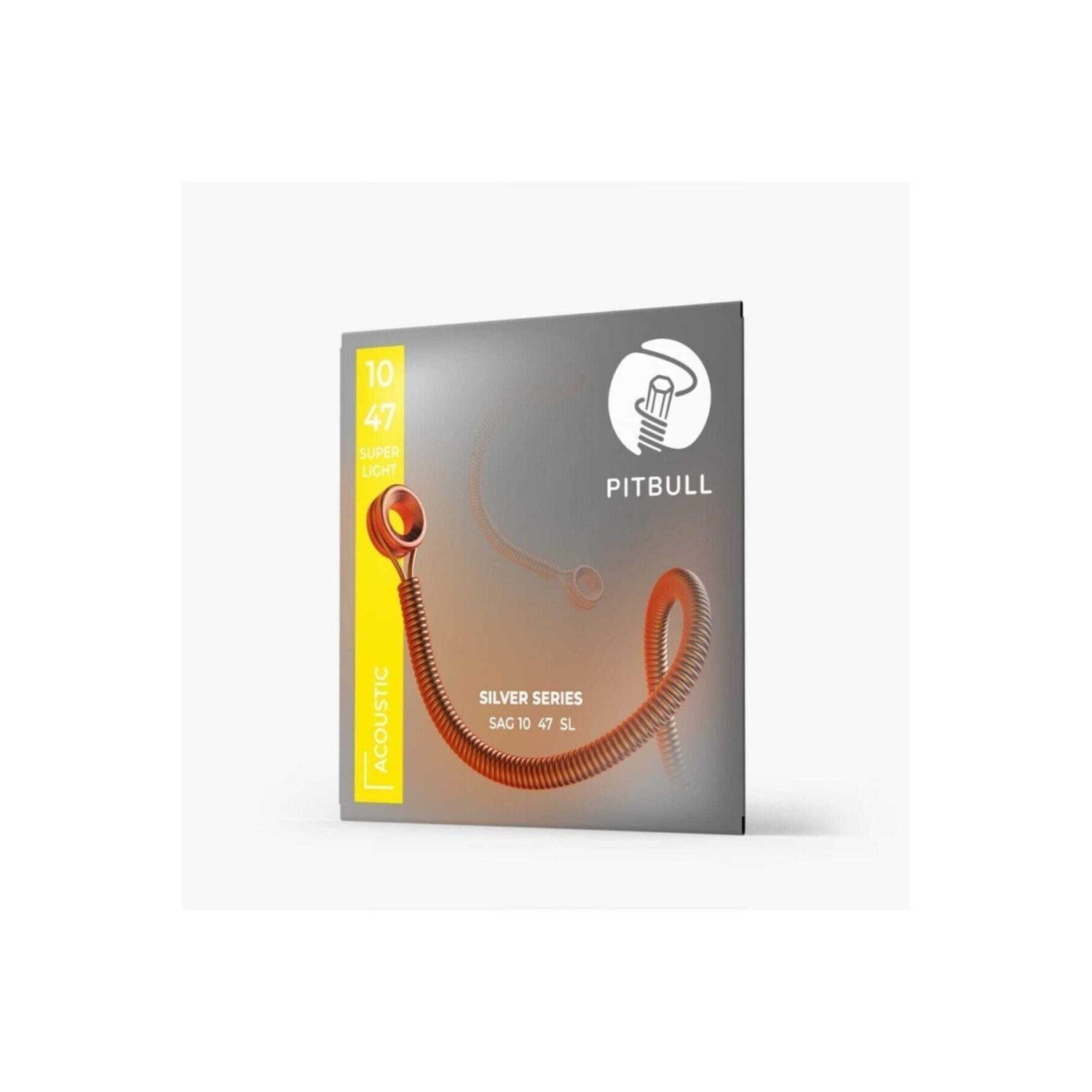 Pitbull Strings Silver Seri Akustik Gitar Takım Teli SAG 10-47 SL Süper Light 85/15 Bronz