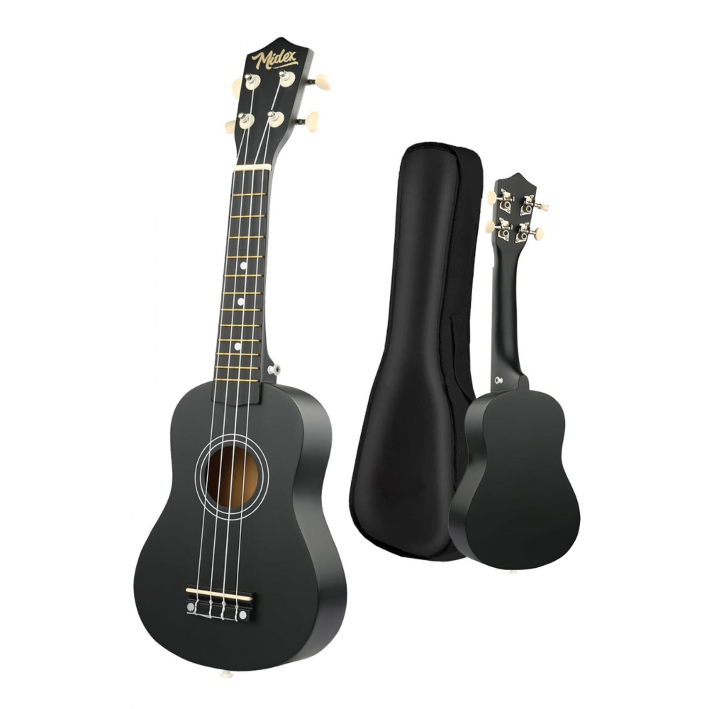 Ukx-901bk Siyah Soprano Ukulele (ASKI ÇANTA METOD PENA)