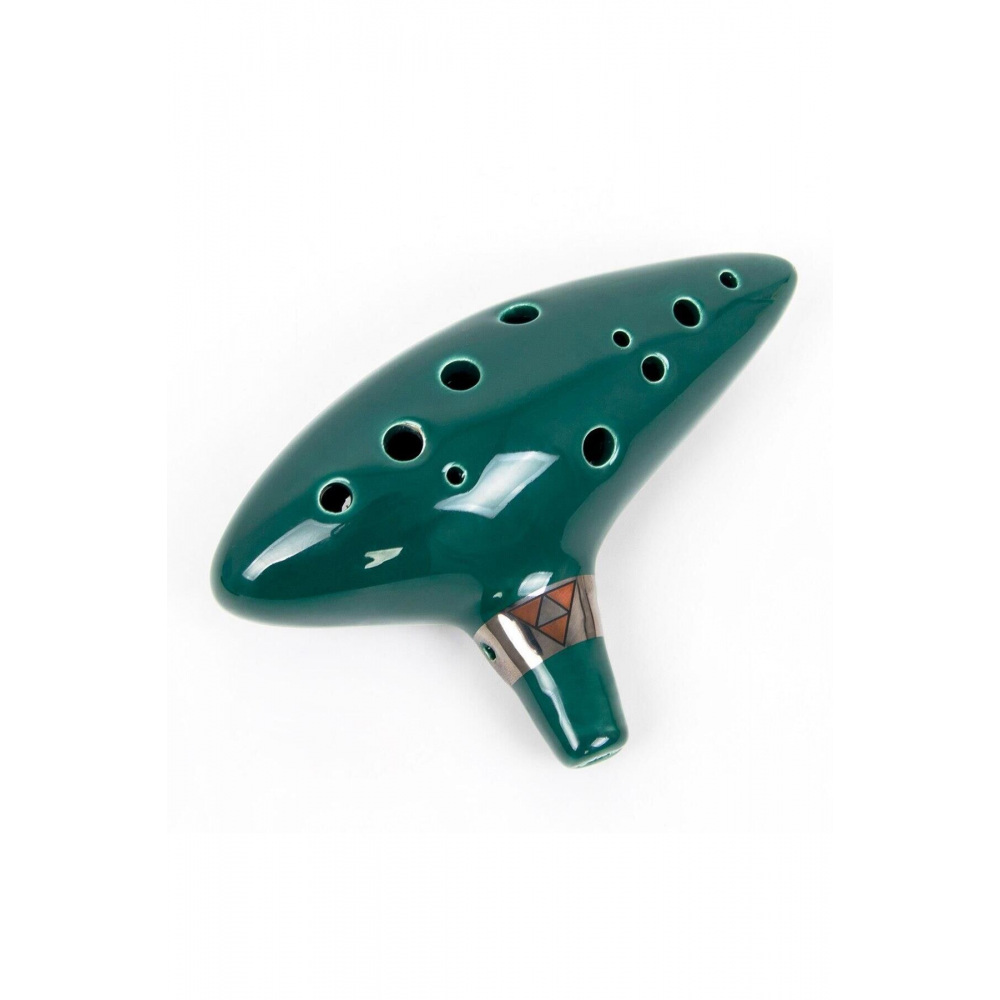 Ocarina 12 Delik Ocarina Seramik Alto C Ocarina Flüt Mavi Ocarina Sualtı Müzik Nefesli Enst