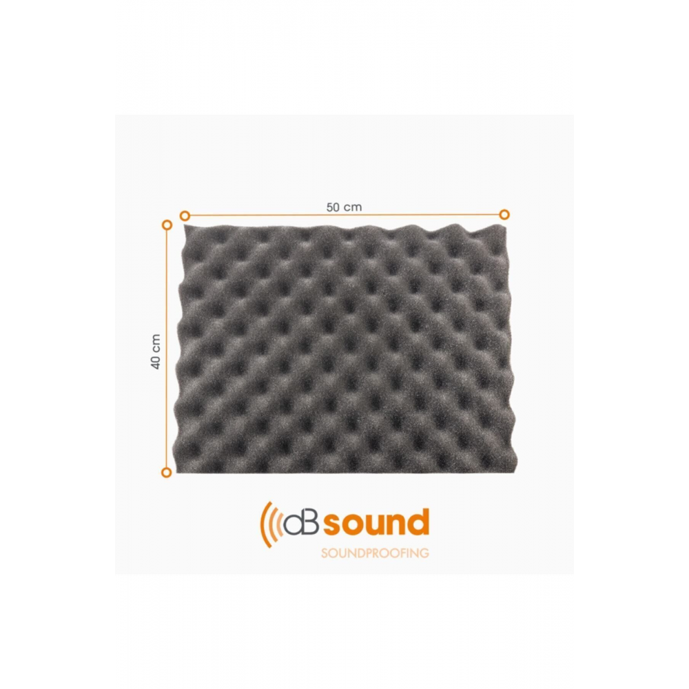 Dbsound Kendinden Yapışkanlı 40 Mm 50x40 Cm 15dns Yumurta Profil Akustik Sünger Db Sound