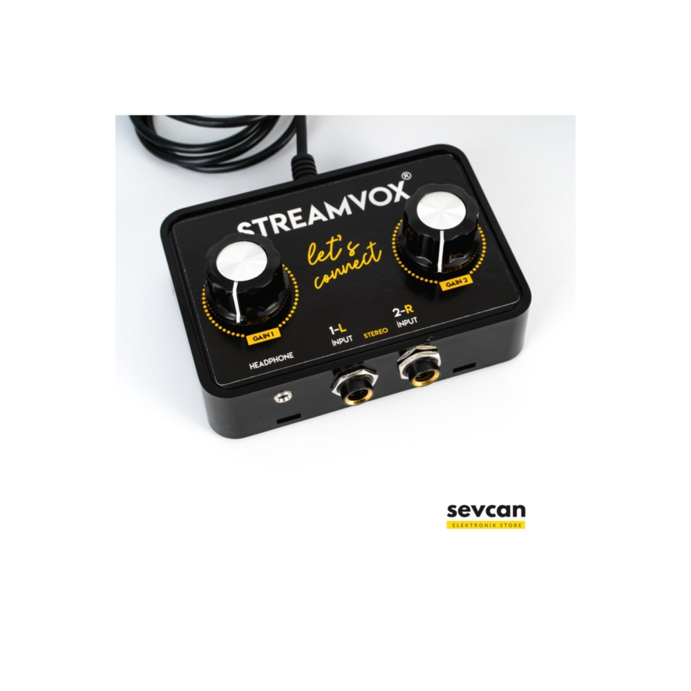 Streamvox St1 G Stereo Input Canlı Yayın Sinyal Kablosu