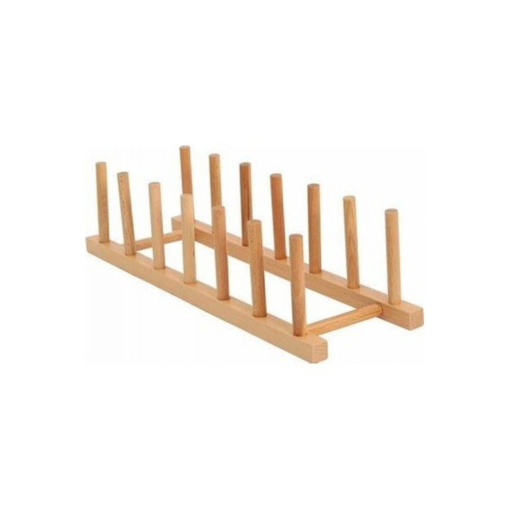 Bambu Tabaklık Ahşap Tabak Standı