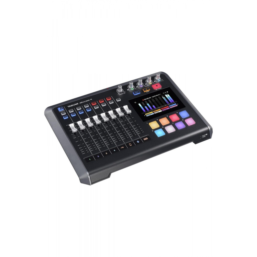 Mıxcast 4 Podcast Yayını Için 4 Kanal Mikser & Kaydedici Ve Usb Ses Arabirimi