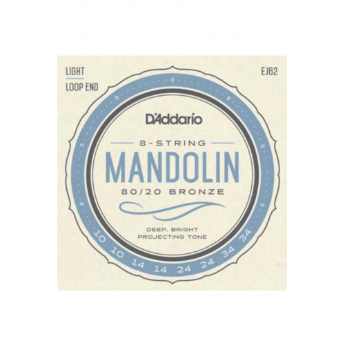 D´addario Ej62 80/20 Bronz Mandolin Teli Seti