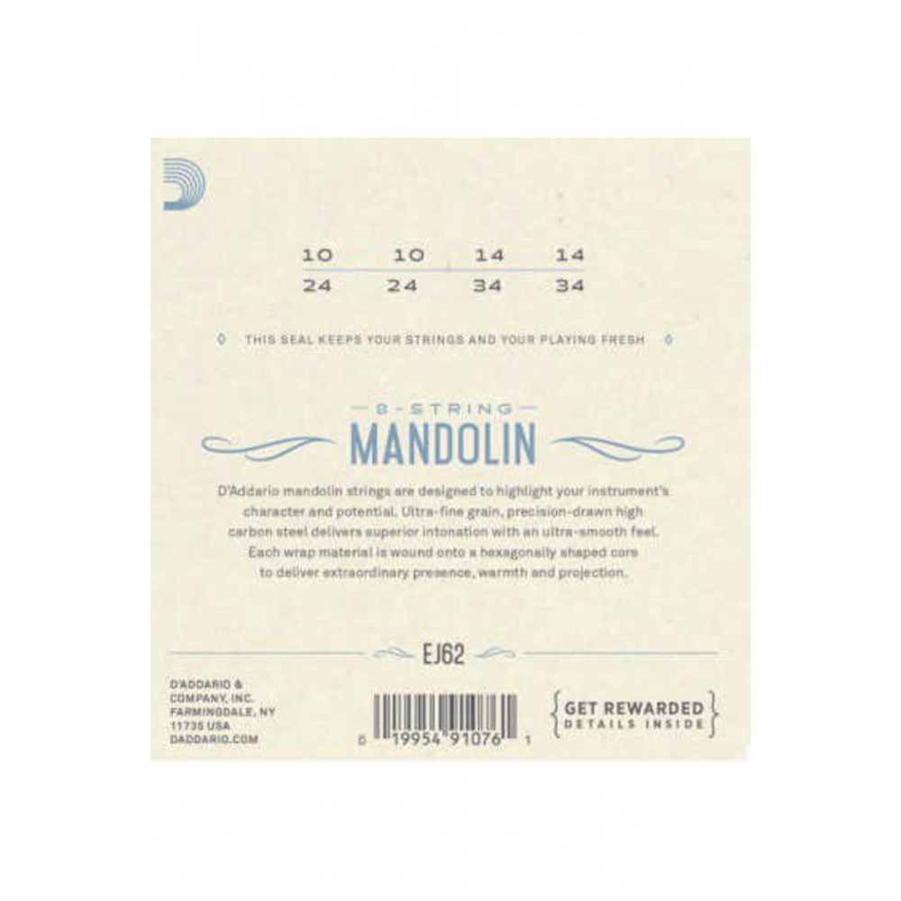 D´addario Ej62 80/20 Bronz Mandolin Teli Seti