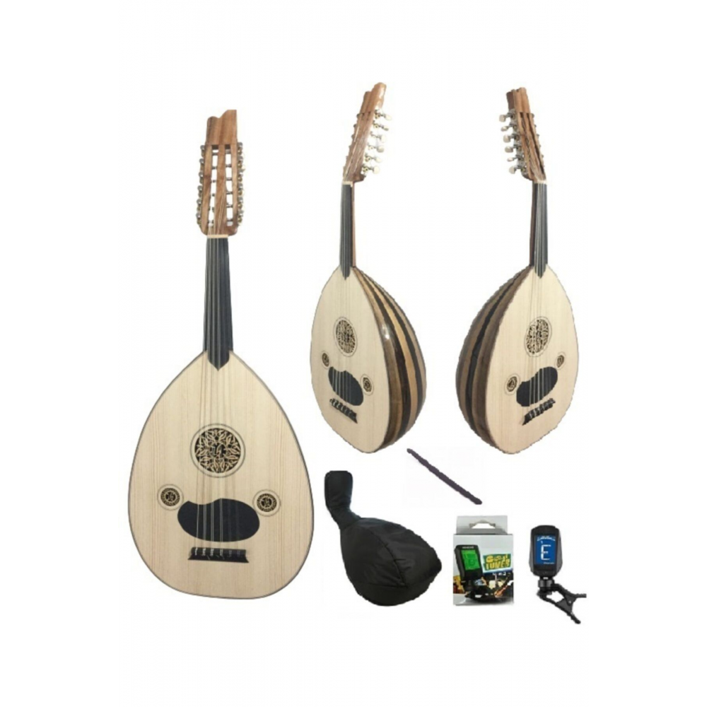 Gitar Burgulu Ud ( Kılıf Akort Cihazı Mızrap )