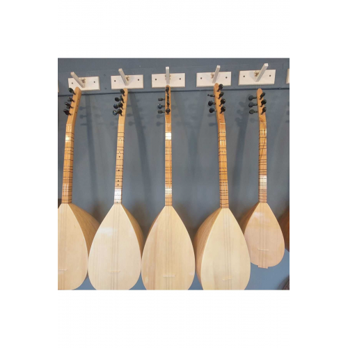 5 Adet Ahşap Bağlama Saz Cümbüş Tambur Ud Kemençe Için Duvar Ip Askısı Standı Montaj Seti Dahil