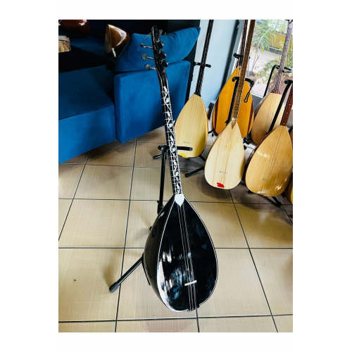 Siyah inci kısa sap bağlama