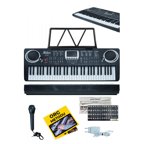 Ps-1500bk Başlangıç Için 61 Tuşlu Org Notalık Adaptör Öğrenim Metodu (100 SES 100 RİTİM)