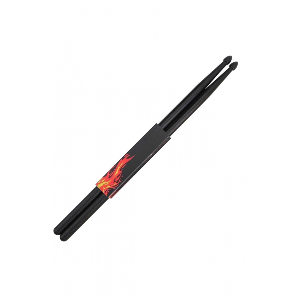 Baget Siyah Polyamide Kırılmaz 5 A - Davul - Bateri Bageti Drumsticks 5a Pürüzsüz Yüzey