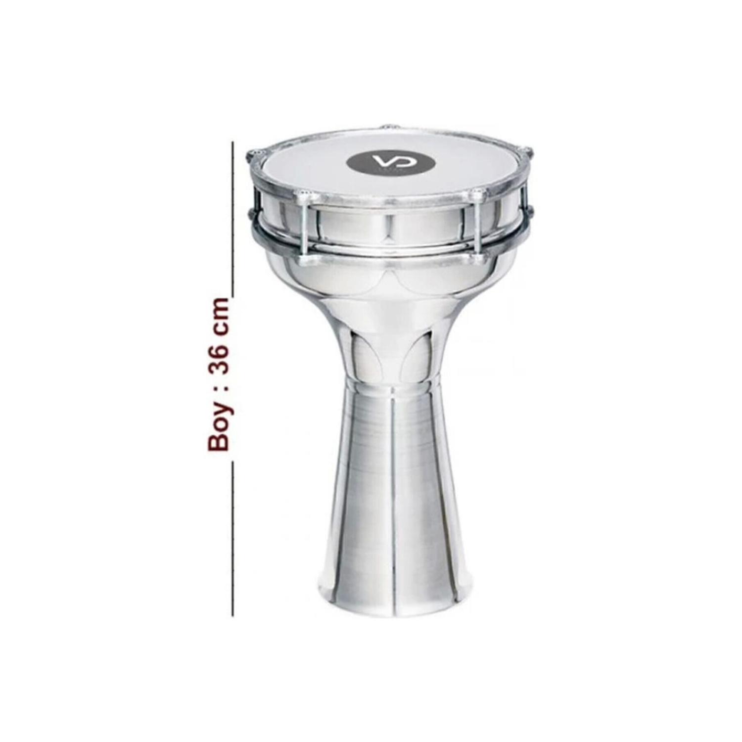 Alüminyum Klasik Düz Darbuka 4 Numara (KUTU ILE GÖNDERİM YAPILIR)