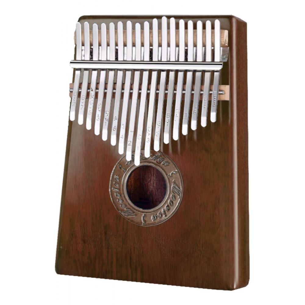 Klx-553 Kalimba 1. Sınıf Maun Ağacı Mineral Çelik Paslanmaz 17 Tuş Tam Set