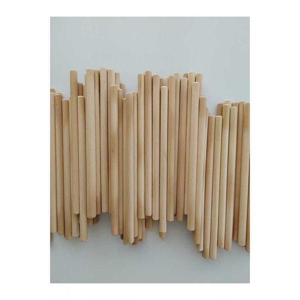 Ritim Çubuğu 16 Çift ( 32 Adet ) Pürüzsüz 24 Cm 12 Mm