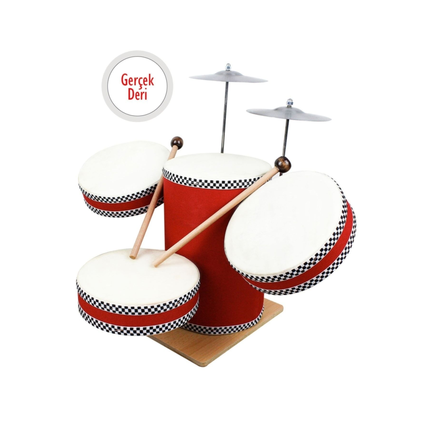 Ahşap 6 Parça 7'' Junior Davul Seti