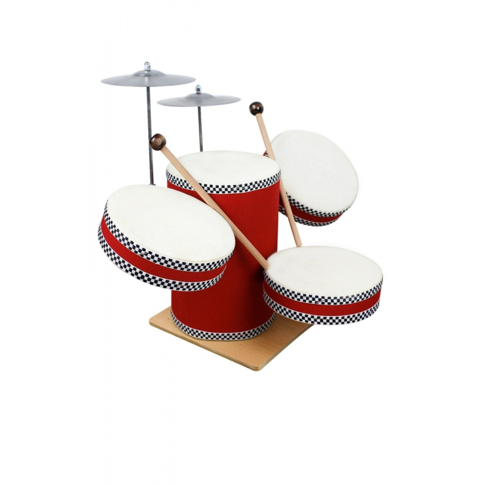 Ahşap 6 Parça 7'' Junior Davul Seti