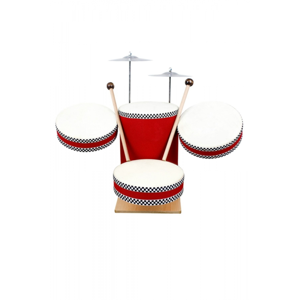 Ahşap 6 Parça 7'' Junior Davul Seti