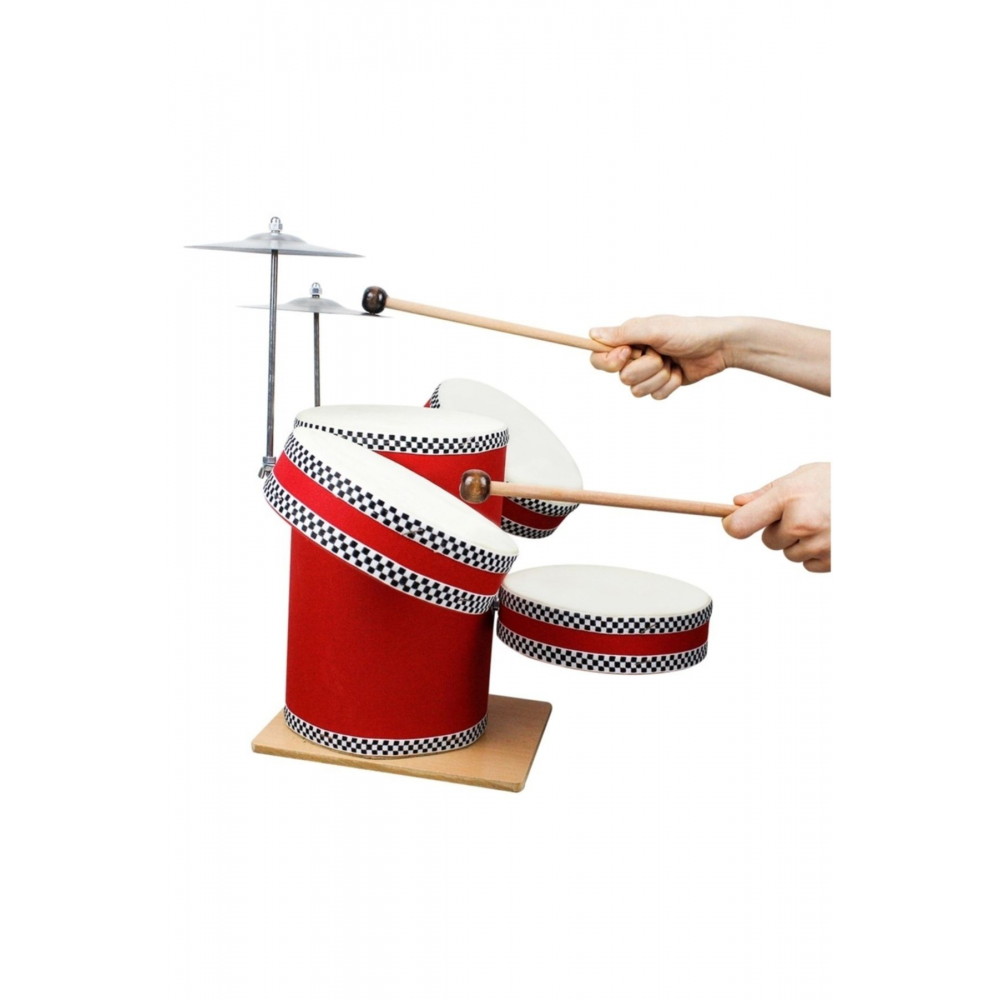 Ahşap 6 Parça 7'' Junior Davul Seti