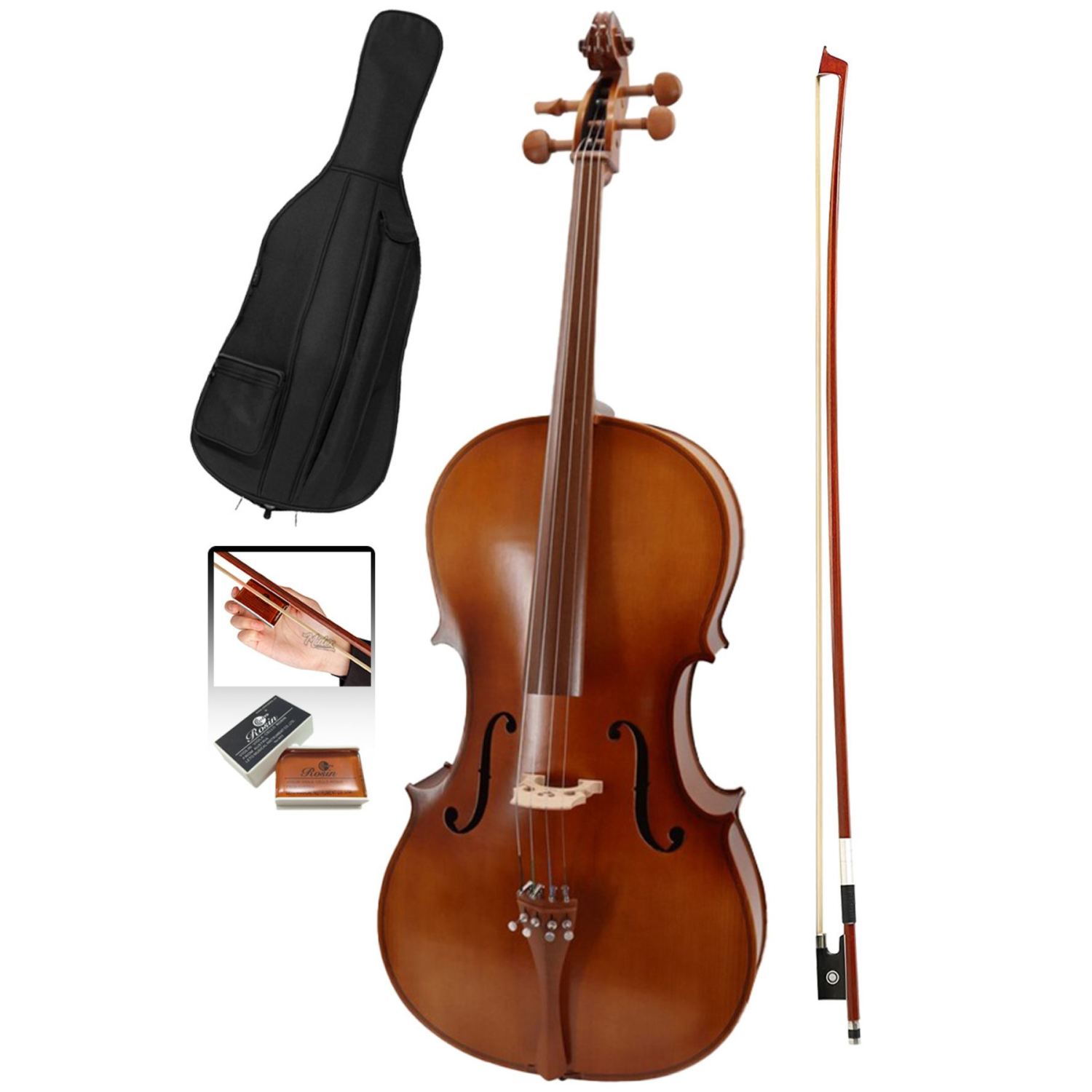 Gt-224 Profesyonel Üst Kalite Masif Ağaç Çello Viyolonsel