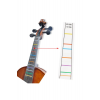 4/4 tam boy keman-nota-etiket-kolay öğrenme-sticker-klavye-çıkartma-violin-keman aksesuar