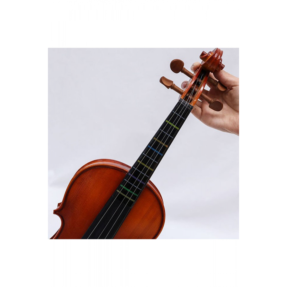 4/4 tam boy keman-nota-etiket-kolay öğrenme-sticker-klavye-çıkartma-violin-keman aksesuar