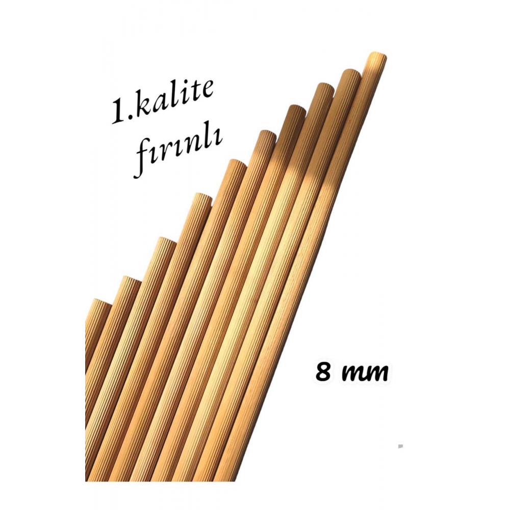Ahşap Kavale 1.kalite Çubuk Çıta Kavela Yivli Kayın 8 Mm 50 Cm 20 Adet