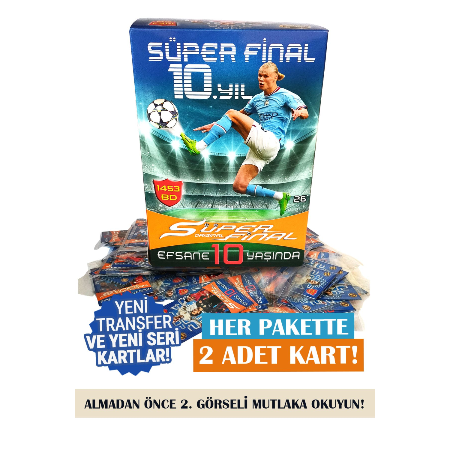 Futbolcu Kartları Süper Final 200 Adet 400 Kart 2023 Futbol Oyun Kartları Yeni Sezon