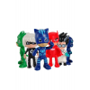 Pj Masks  Catboy Owlette Gekko 6'lı 10 Parça Oyun Seti