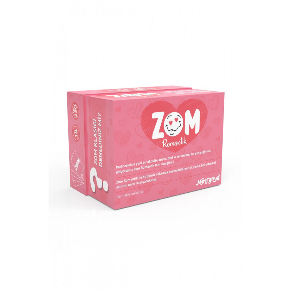Zom Romantik İçki Oyunu Çiftler İçin Kart Oyunu Sevgililer Günü Oyunu 150 Kart Eğlenceli Kutu Oyunu