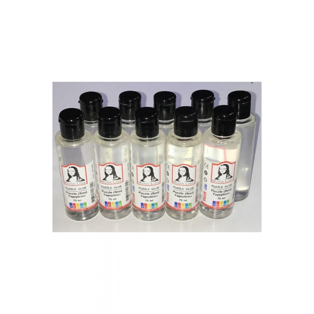 70 ml Şeffaf Puzzle Yapıştırıcı Set (10 Adet) /