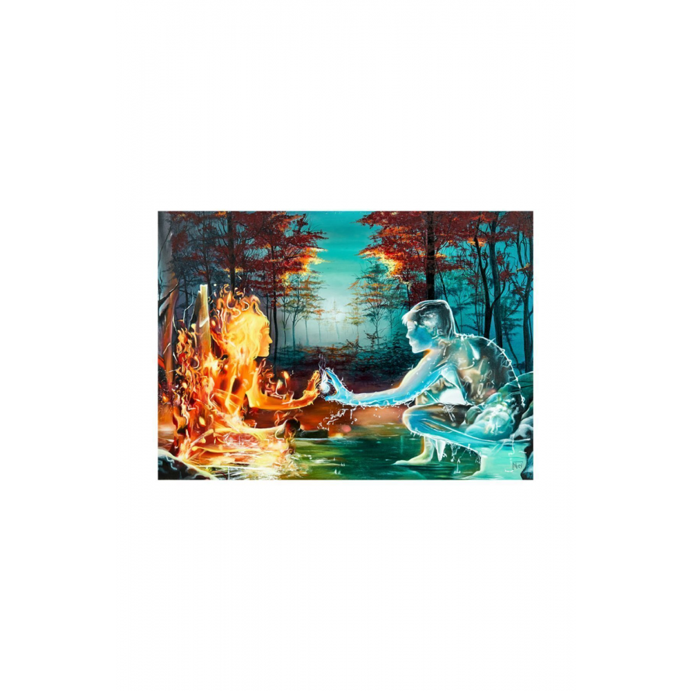 1000 Parça Puzzle - Fıre And Water (ATEŞ VE SU)