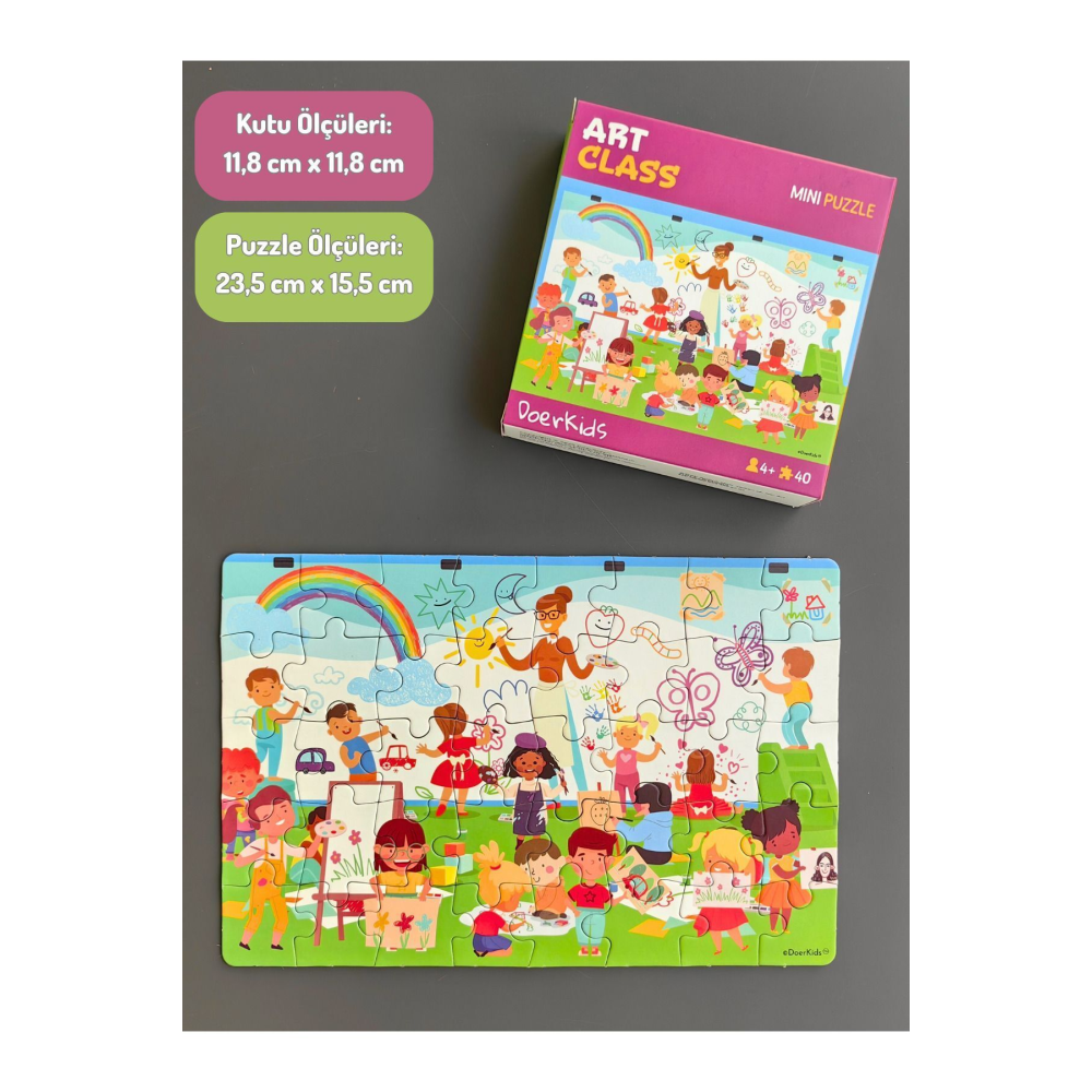 Sanat Sınıfı Mini Puzzle | 40 Parça 4 Yaş