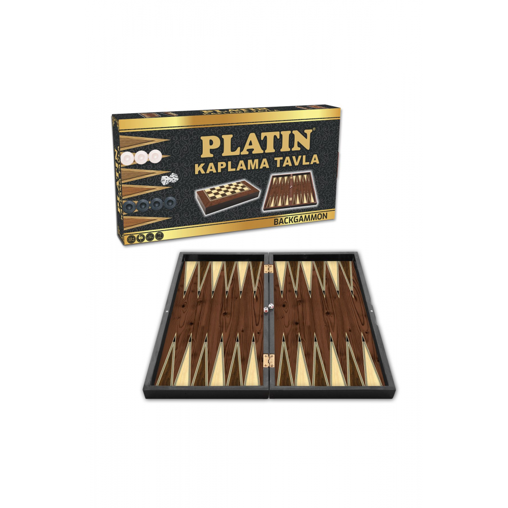 Ceviz Kaplama Tavla Dama Seti