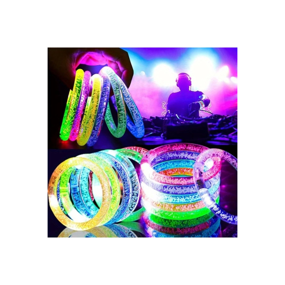 Led Işıklı Pilli Işıklı Rengarenk Bileklik Işıklı Bilezik Karışık Renk 1 Adet