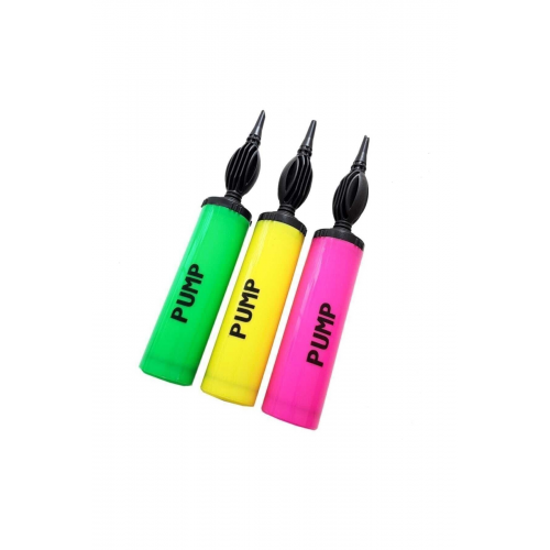 Happy Candle 1. Sınıf Büyük Boy Çift Taraflı Renkli Balon Şişirme Pompası