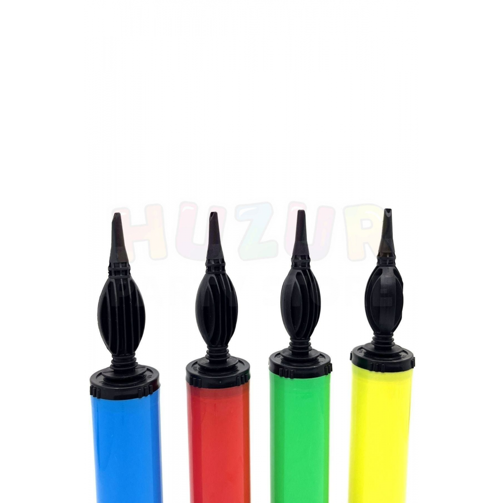 Hızlı Balon Şişirme Pompası 1 Adet Deluxe Model Çift Yönlü Hava Basan Pompalayan Büyük Boy Aparat