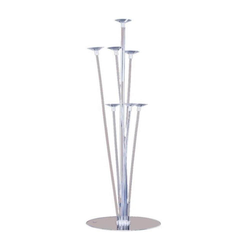 1 Adet 7'li Balon Ve Şeffaf Doğum Günü Ayaklı Balon Süsleme Standı