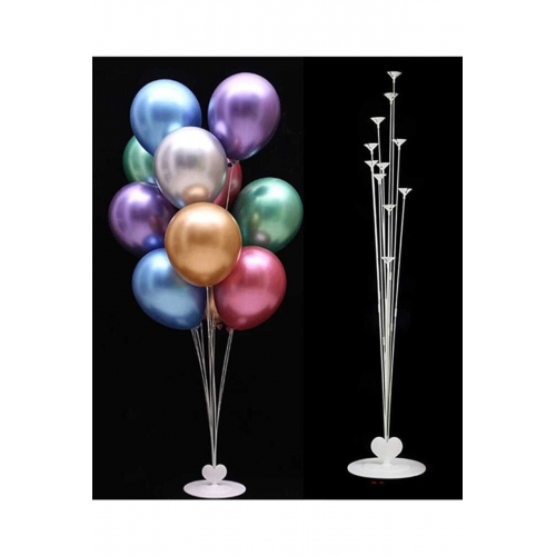 Balon Süsleme Standı 11 Çubuklu Parti Doğum Günü Süsleme Balon Standı