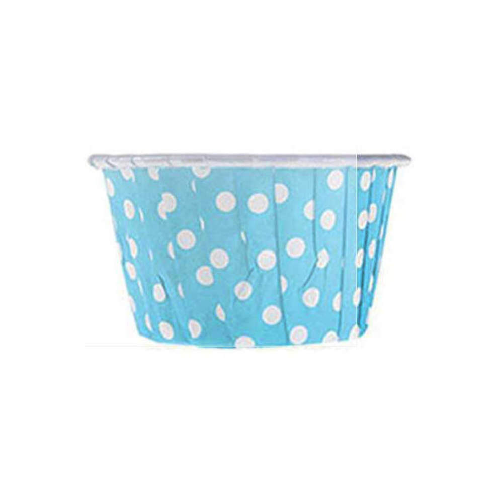 Kap Kek Kapsülü Puantiyeli Mavi 50 Adet