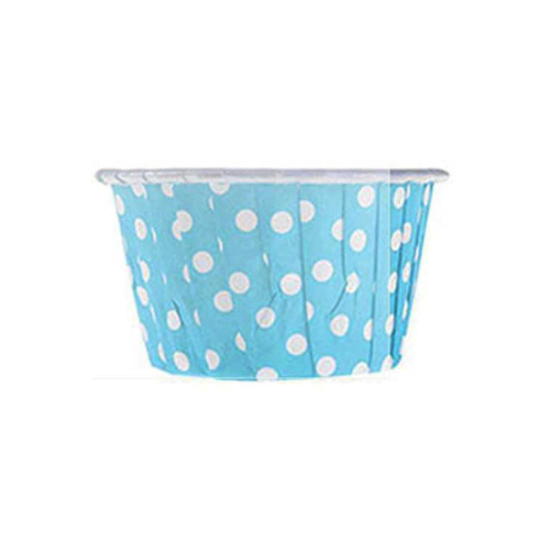 Kap Kek Kapsülü Puantiyeli Mavi 50 Adet