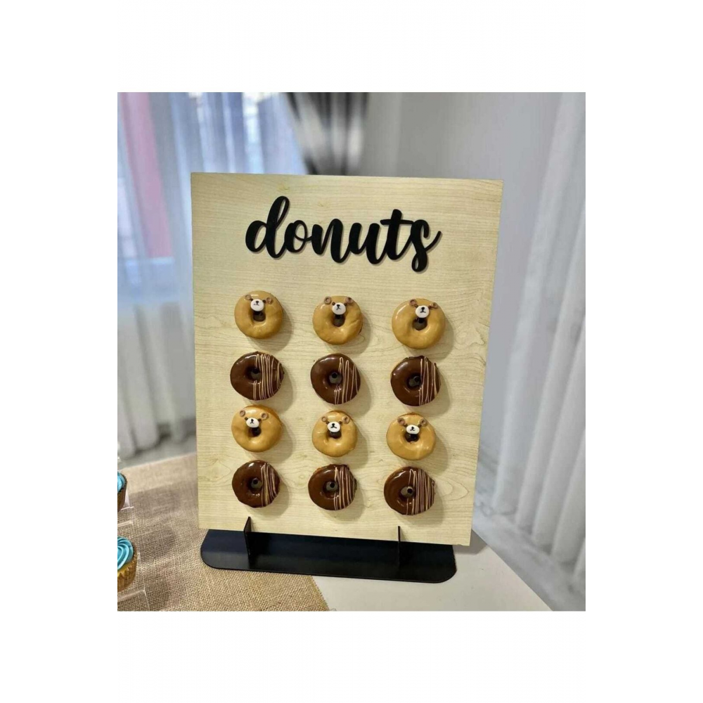 Donuts Alman Pastası Standı 50 Cm Ayaklı Yiyecek Standı