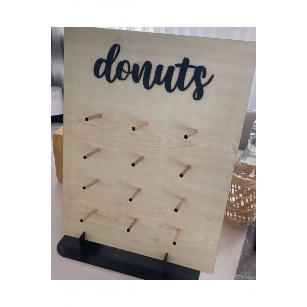 Donuts Alman Pastası Standı 50 Cm Ayaklı Yiyecek Standı