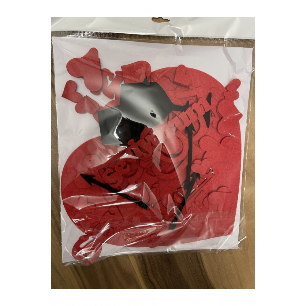 82 Parça Romantik Doğum Günü Masa Süslemesi Keçe Seti Evlilik Teklifi Yıldönümü Romantik Set