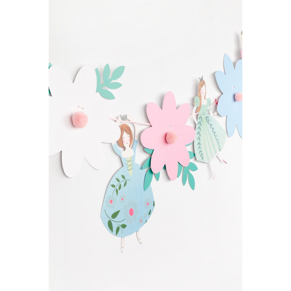 Çok Renkli Prenses Ve Çiçek Banner