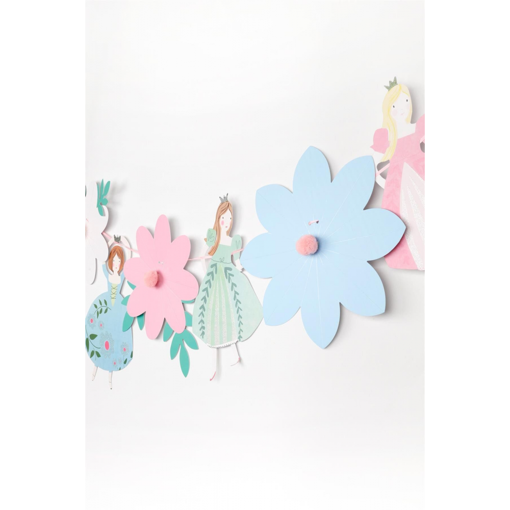 Çok Renkli Prenses Ve Çiçek Banner