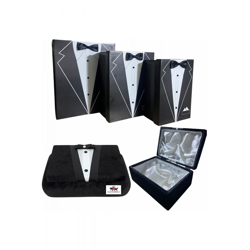 Büyük Boy 3lü Damat Bohça Kutusu Ve Damat Sandığı(ÇEYİZ BOHÇA SETİ 4 LÜ SET)